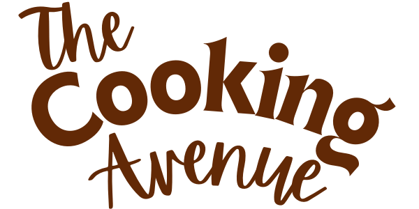 TheCookingAvenue.com logo – A modern cooking icon with vibrant yellow and deep brown colors, symbolizing quick, delicious recipes for busy home cooks.